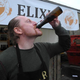 Tobias Olofsson, enjoying some home brewed mead.